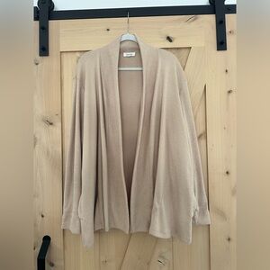 Haven Well Within tan Open-Front Cardigan w side pockets